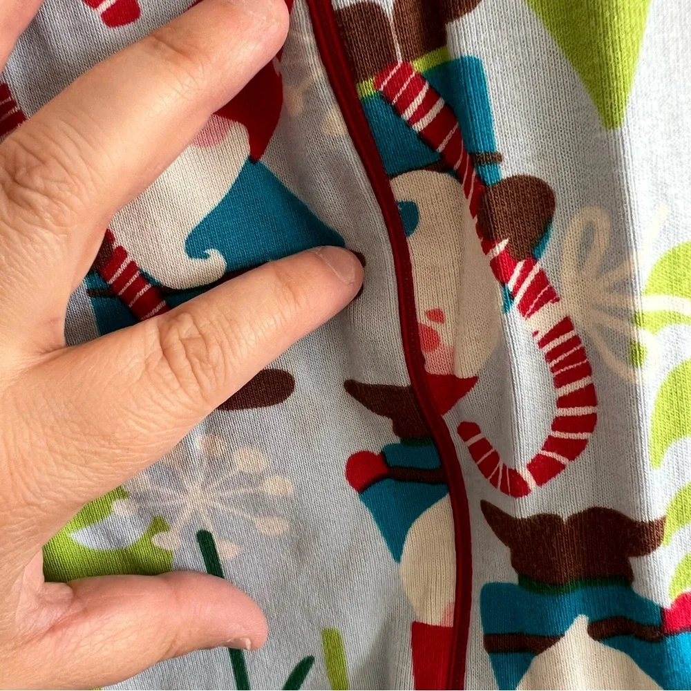 Hanna Andersson Toddler Gnome‎ Christmas Winter Zipper Pajamas Size 3T
